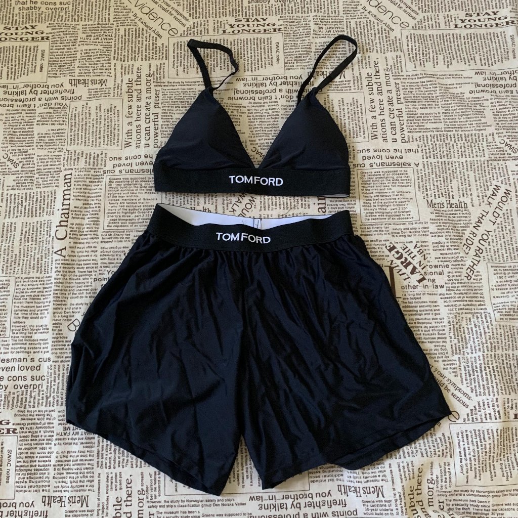 Tom Ford Swimsuit Black Two-Piece Bikini
